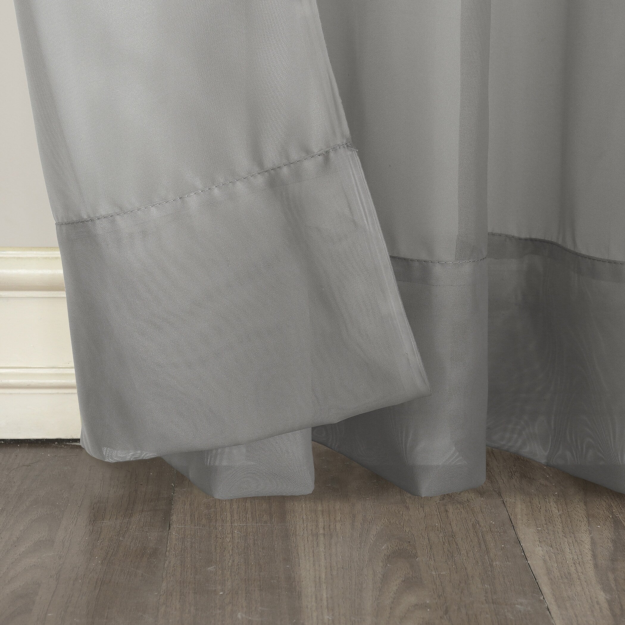 N° 918 Emily Voile Sheer Tringle Rideau 1 pièce, panneau simple