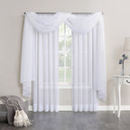 N° 918 Emily Voile Sheer Tringle Rideau 1 pièce, panneau simple