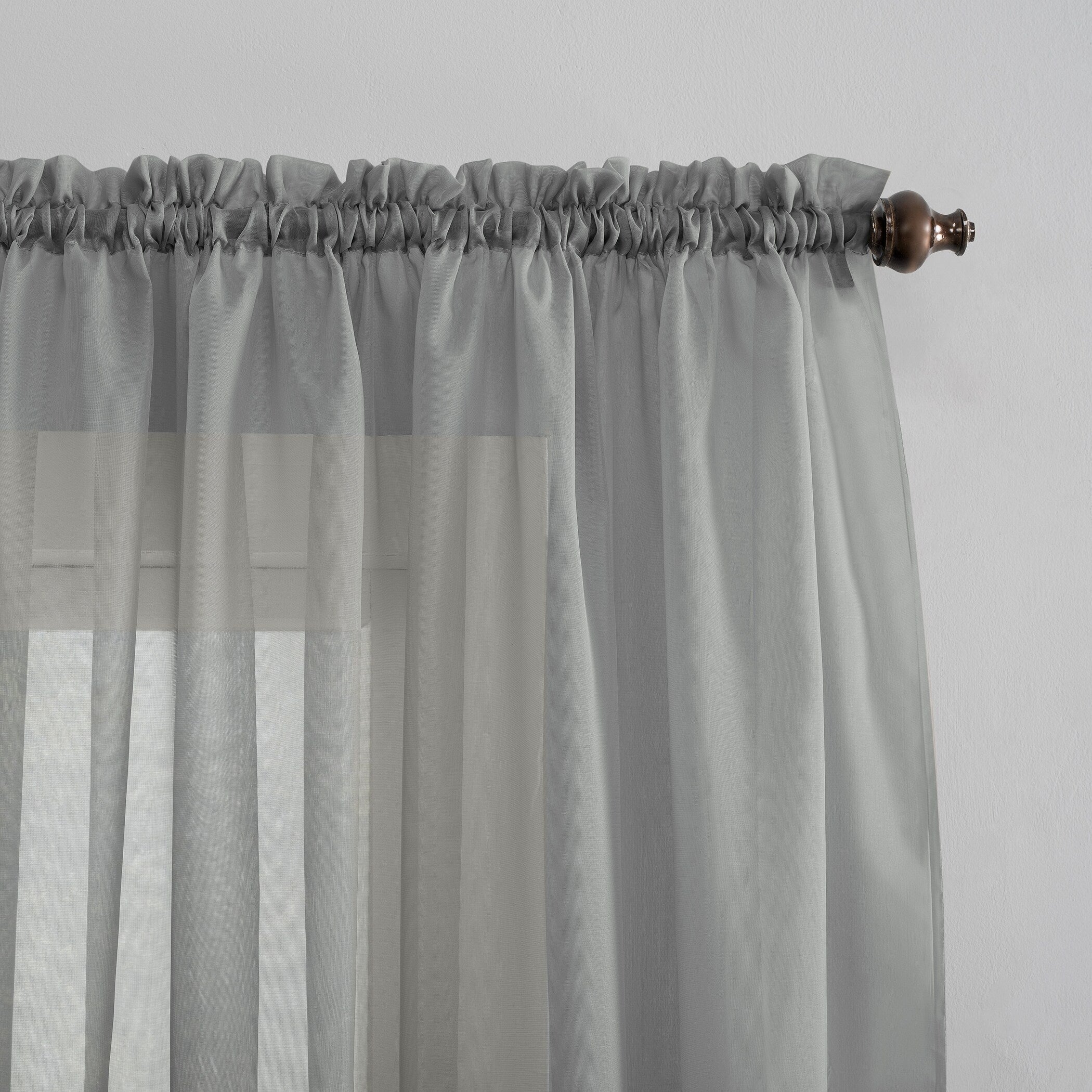 N° 918 Emily Voile Sheer Tringle Rideau 1 pièce, panneau simple