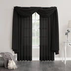N° 918 Emily Voile Sheer Tringle Rideau 1 pièce, panneau simple
