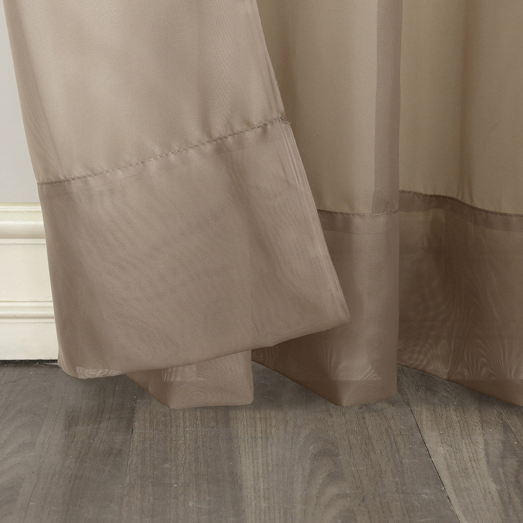 N° 918 Emily Voile Sheer Tringle Rideau 1 pièce, panneau simple
