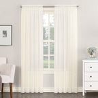 N° 918 Emily Voile Sheer Tringle Rideau 1 pièce, panneau simple