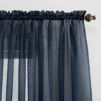 N° 918 Emily Voile Sheer Tringle Rideau 1 pièce, panneau simple