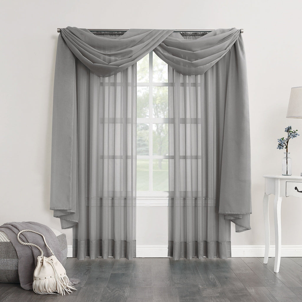 N° 918 Emily Voile Sheer Tringle Rideau 1 pièce, panneau simple