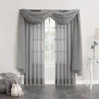 N° 918 Emily Voile Sheer Tringle Rideau 1 pièce, panneau simple