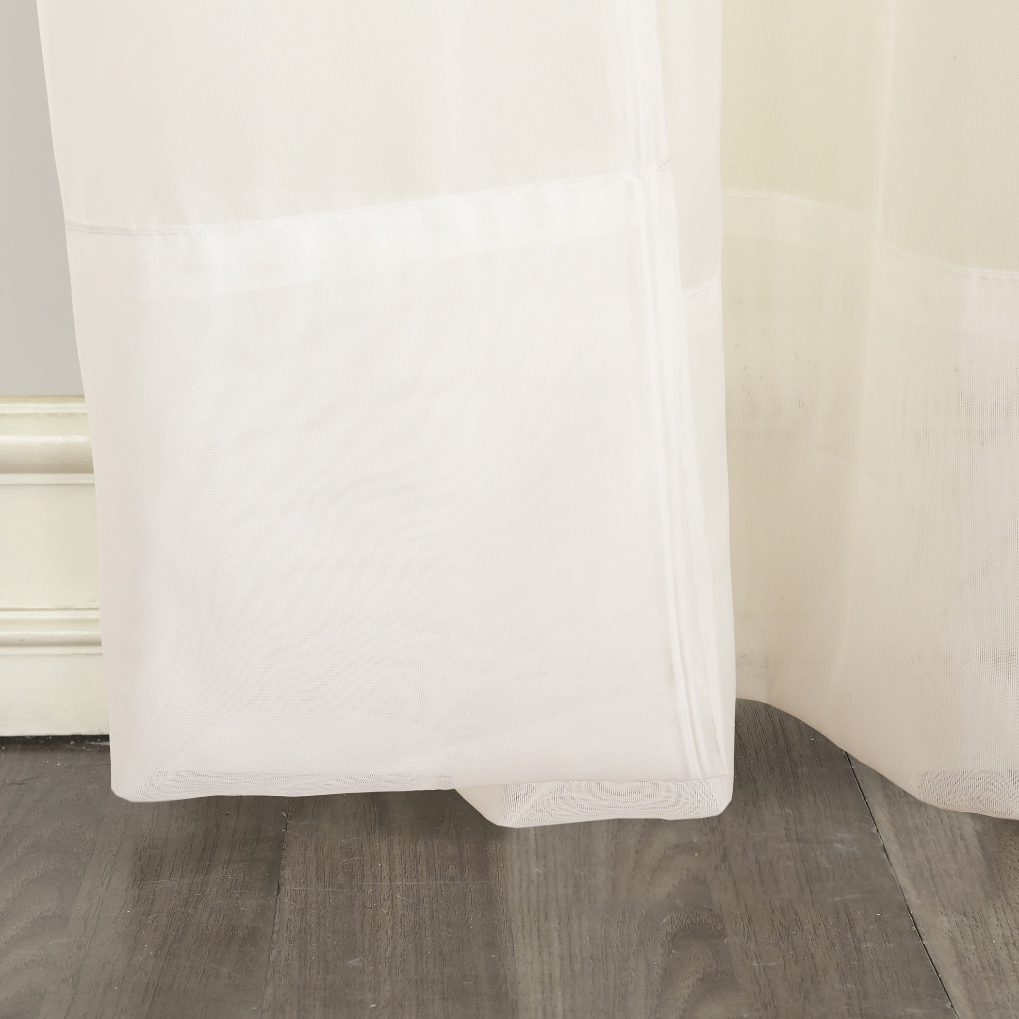N° 918 Emily Voile Sheer Tringle Rideau 1 pièce, panneau simple