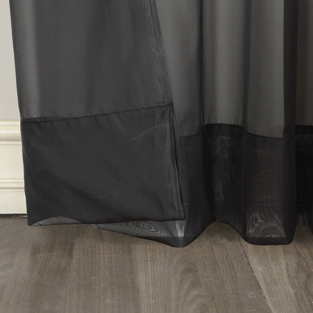 N° 918 Emily Voile Sheer Tringle Rideau 1 pièce, panneau simple