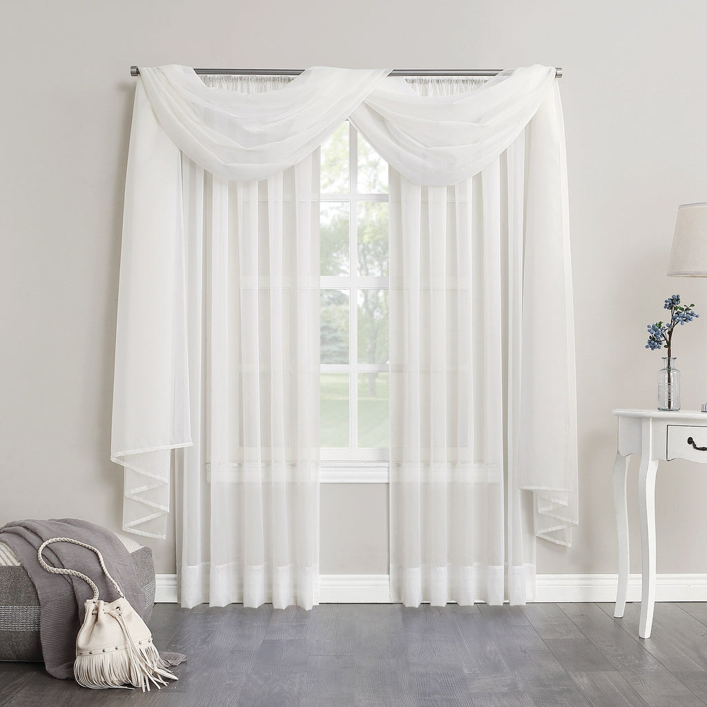 N° 918 Emily Voile Sheer Tringle Rideau 1 pièce, panneau simple