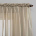 N° 918 Emily Voile Sheer Tringle Rideau 1 pièce, panneau simple