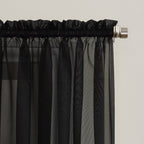 N° 918 Emily Voile Sheer Tringle Rideau 1 pièce, panneau simple