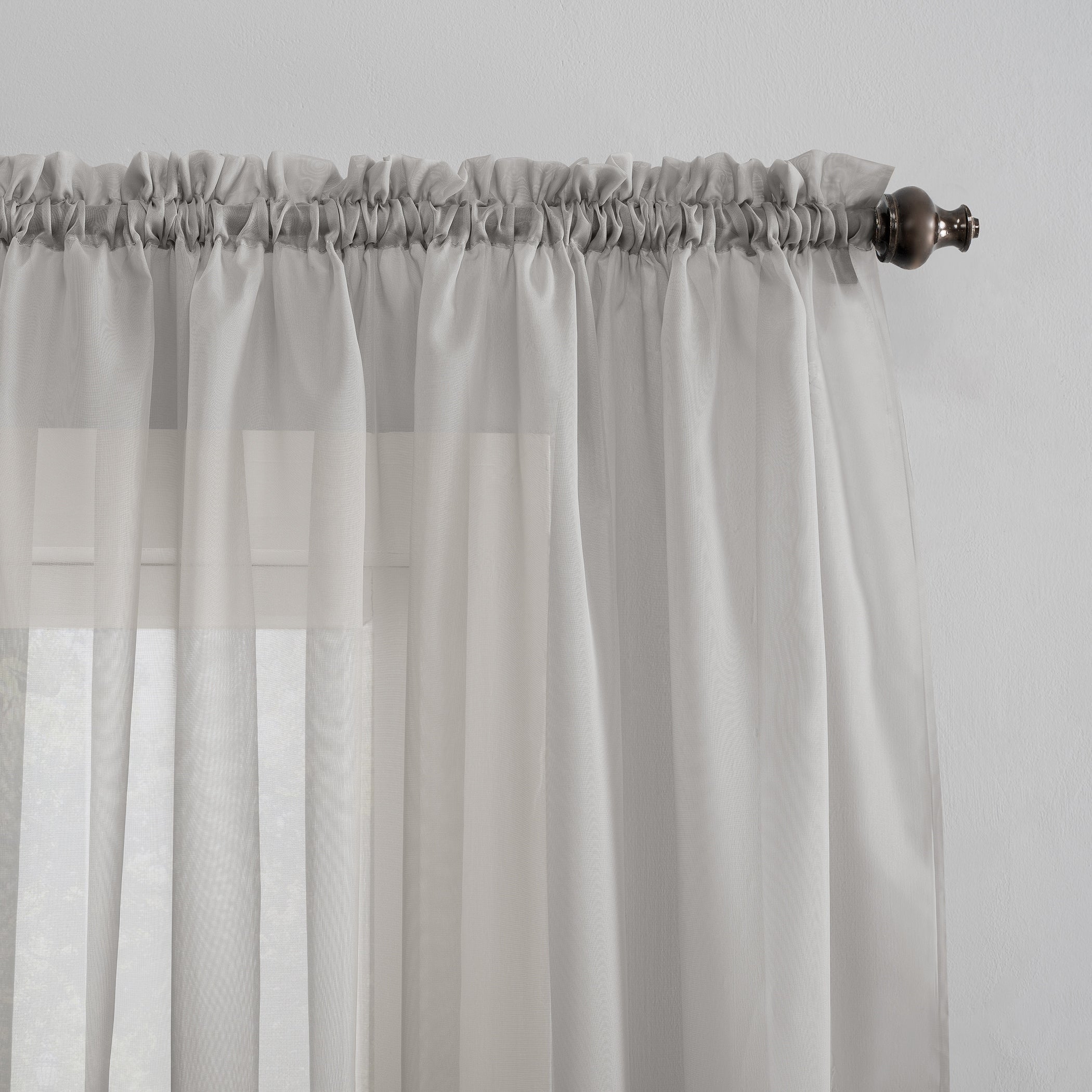 N° 918 Emily Voile Sheer Tringle Rideau 1 pièce, panneau simple