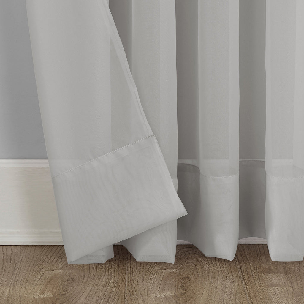 N° 918 Emily Voile Sheer Tringle Rideau 1 pièce, panneau simple