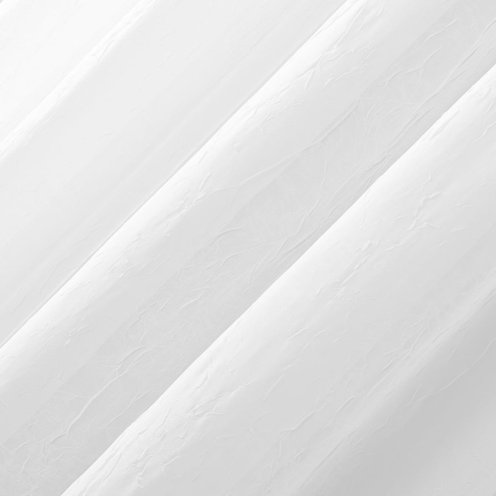 N° 918 Erica Panneau de rideau 1 pièce en voile écrasé transparent avec passe-tringle, panneau simple