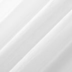 N° 918 Erica Panneau de rideau 1 pièce en voile écrasé transparent avec passe-tringle, panneau simple