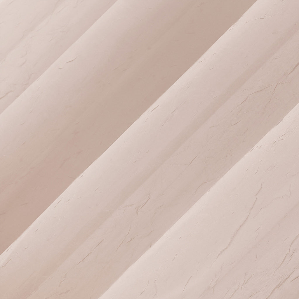 N° 918 Erica Panneau de rideau 1 pièce en voile écrasé transparent avec passe-tringle, panneau simple