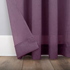 N° 918 Erica Panneau de rideau 1 pièce en voile écrasé transparent avec passe-tringle, panneau simple