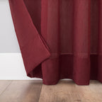 N° 918 Erica Panneau de rideau 1 pièce en voile écrasé transparent avec passe-tringle, panneau simple