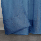 N° 918 Erica Panneau de rideau 1 pièce en voile écrasé transparent avec passe-tringle, panneau simple