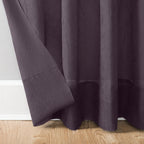 N° 918 Erica Panneau de rideau 1 pièce en voile écrasé transparent avec passe-tringle, panneau simple
