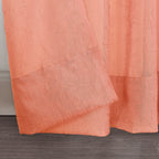 N° 918 Erica Panneau de rideau 1 pièce en voile écrasé transparent avec passe-tringle, panneau simple