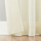 Panneau de rideau semi-transparent à pattes torsadées Hathaway n° 918, panneau simple