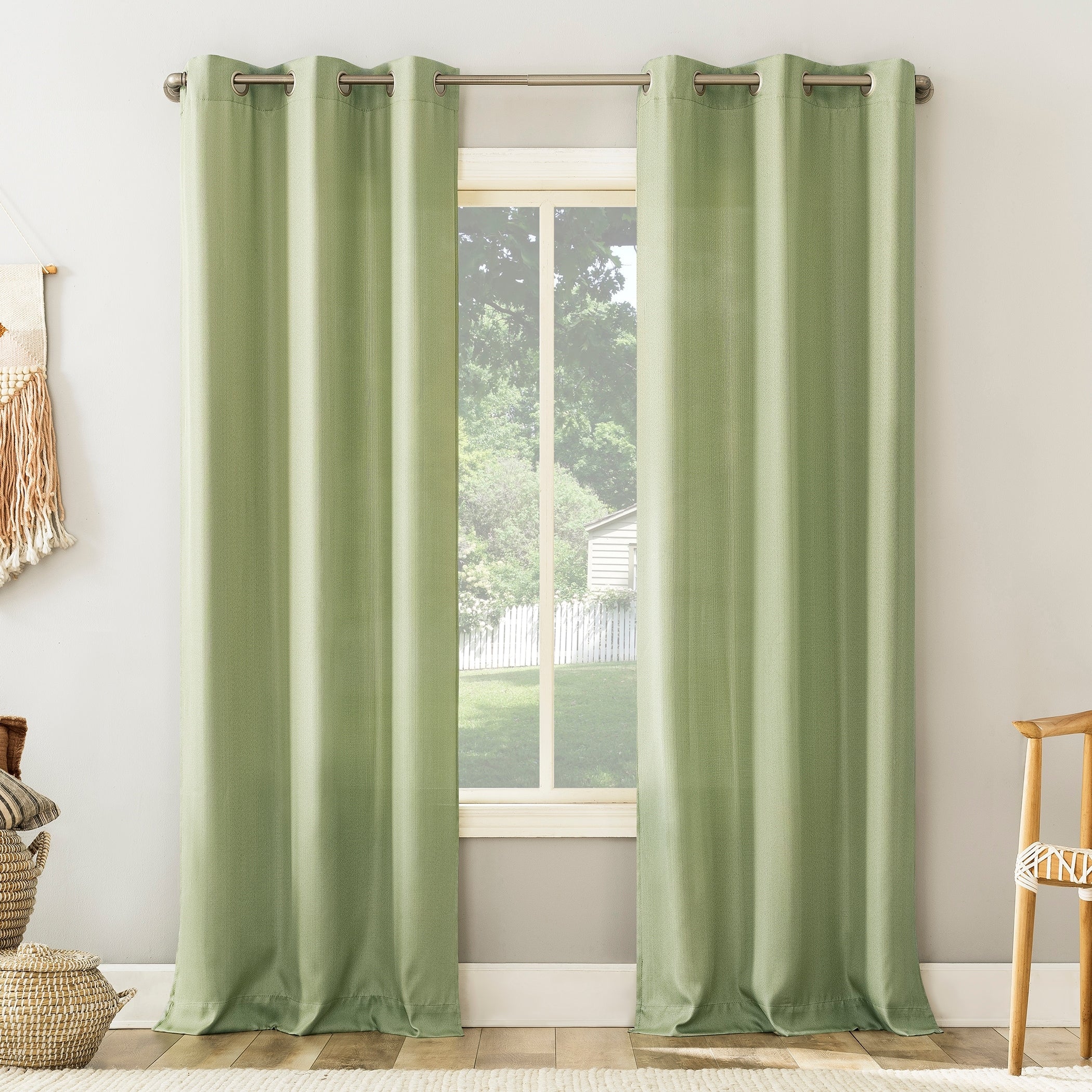N° 918 Sora Panneau de rideau texturé à œillets, panneau simple