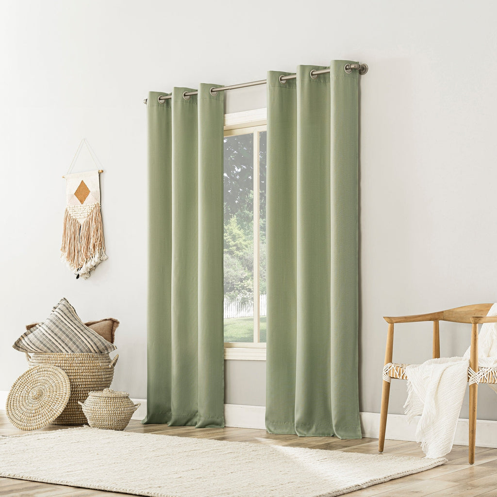 N° 918 Sora Panneau de rideau texturé à œillets, panneau simple