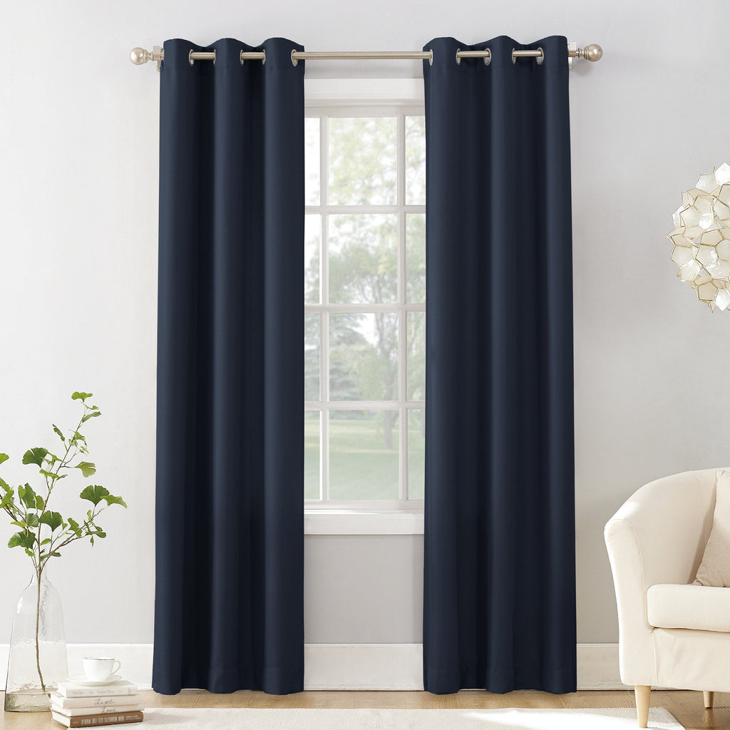 N° 918 Sora Panneau de rideau texturé à œillets, panneau simple