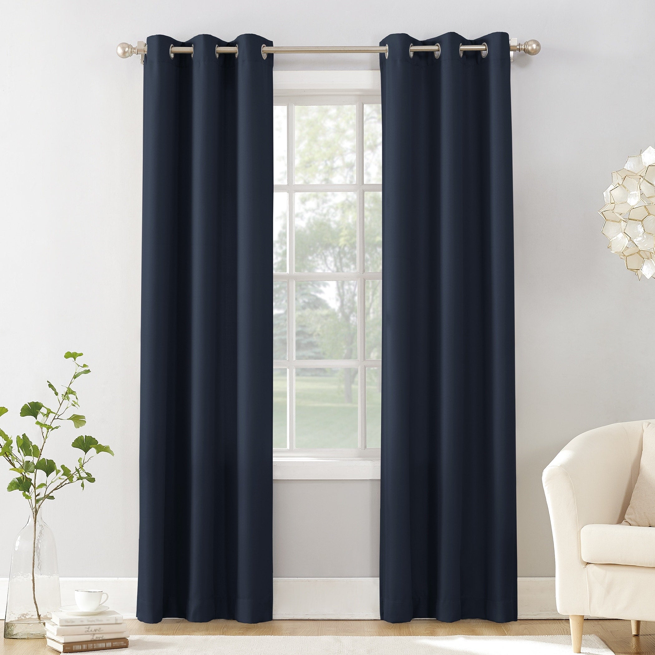 N° 918 Sora Panneau de rideau texturé à œillets, panneau simple