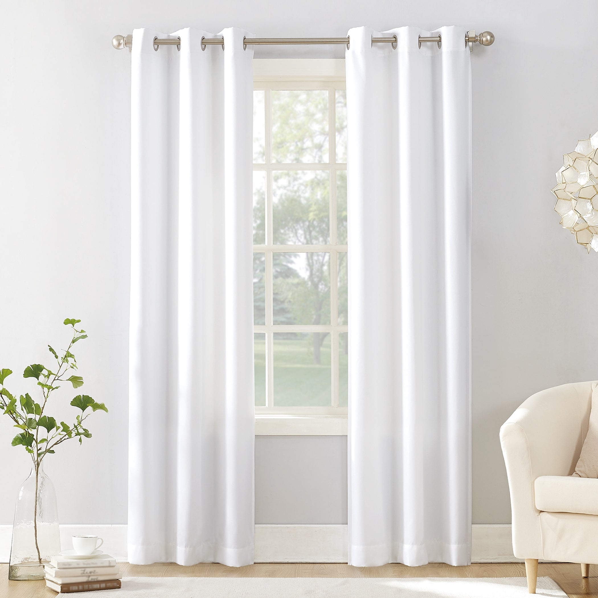 N° 918 Sora Panneau de rideau texturé à œillets, panneau simple