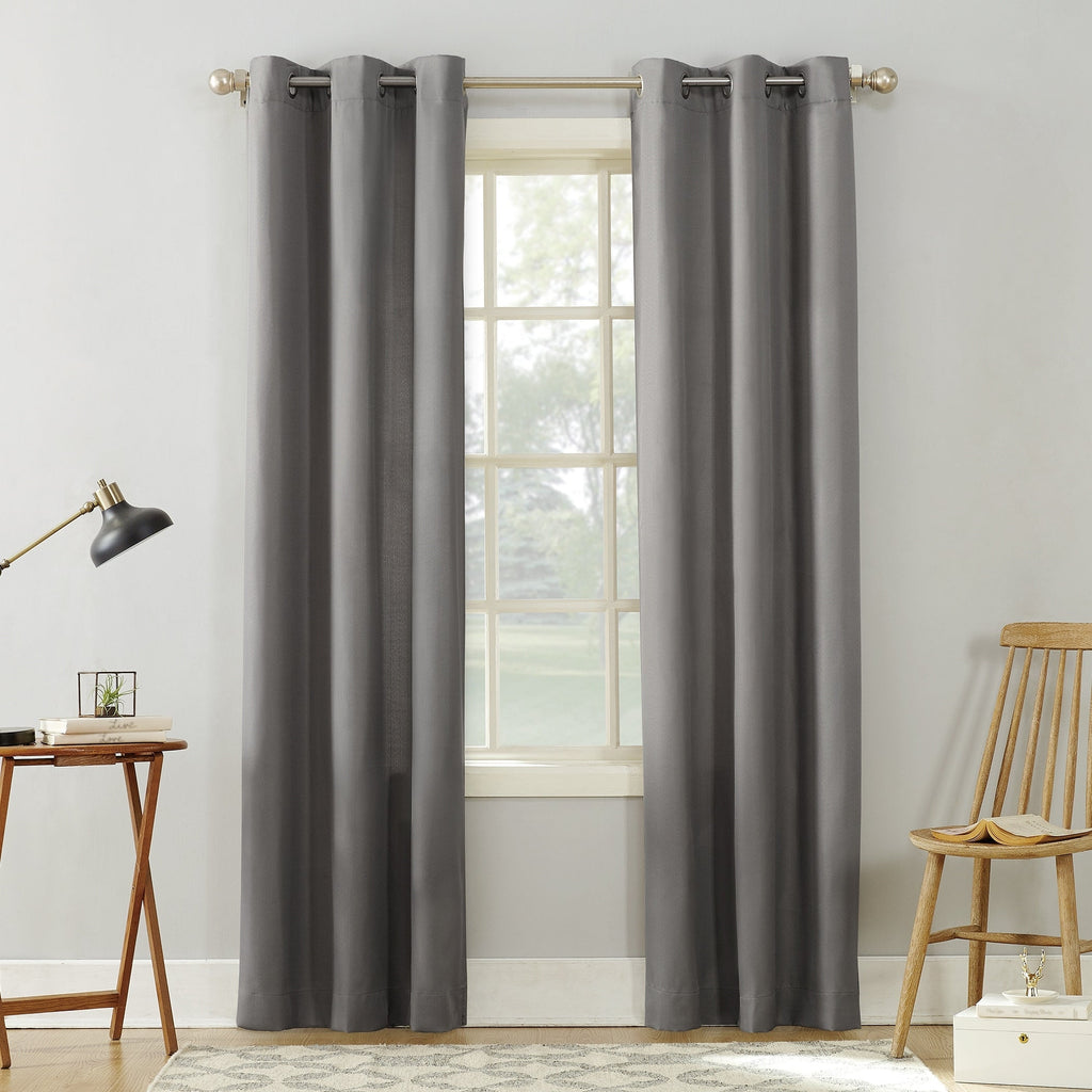 N° 918 Sora Panneau de rideau texturé à œillets, panneau simple