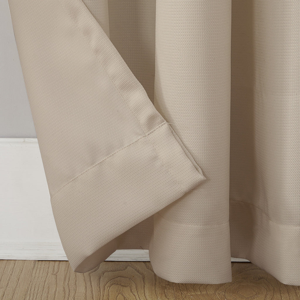 N° 918 Sora Panneau de rideau texturé à œillets, panneau simple