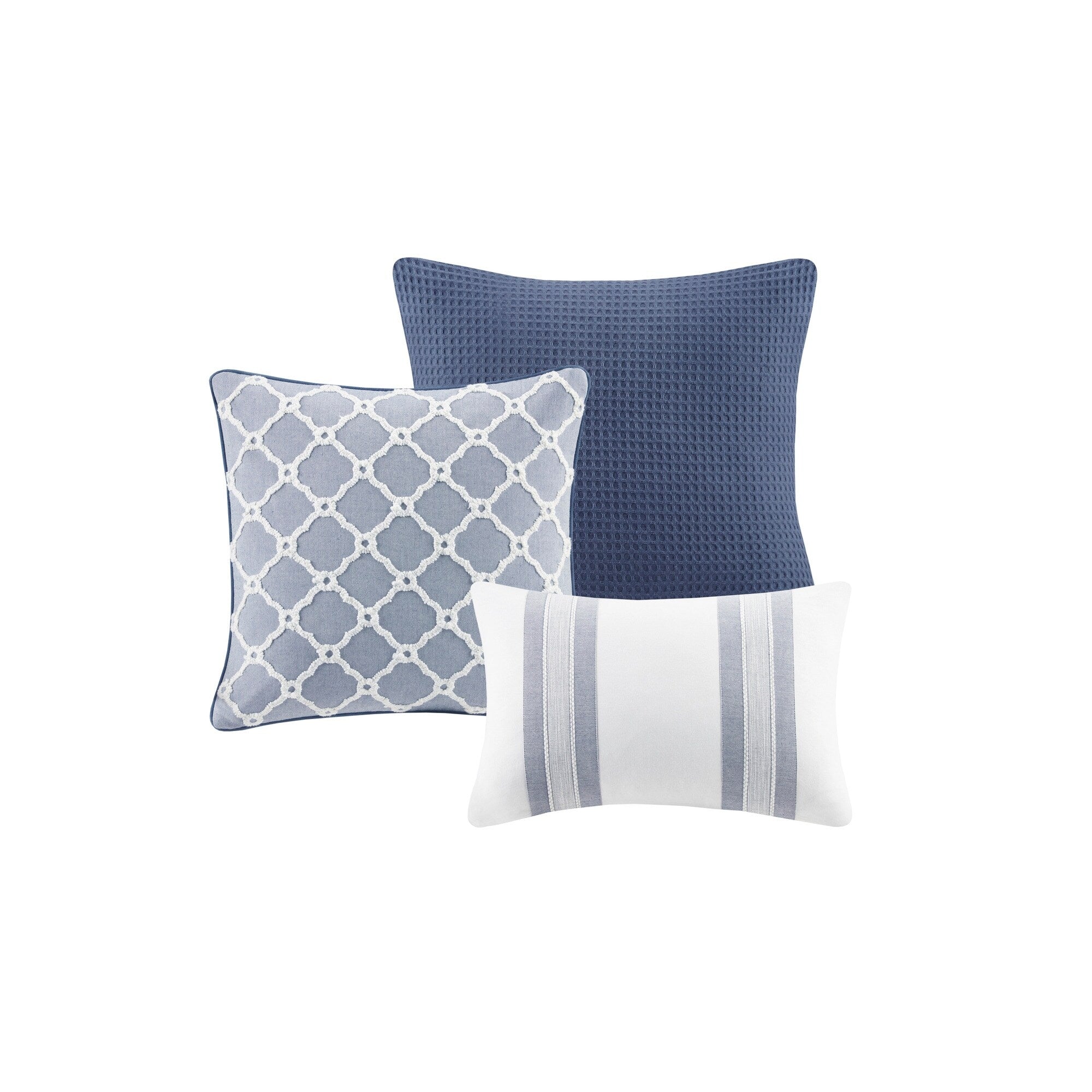Parure de couette surdimensionnée en coton bleu noble par Madison Park Signature
