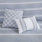 Parure de couette surdimensionnée en coton bleu noble par Madison Park Signature