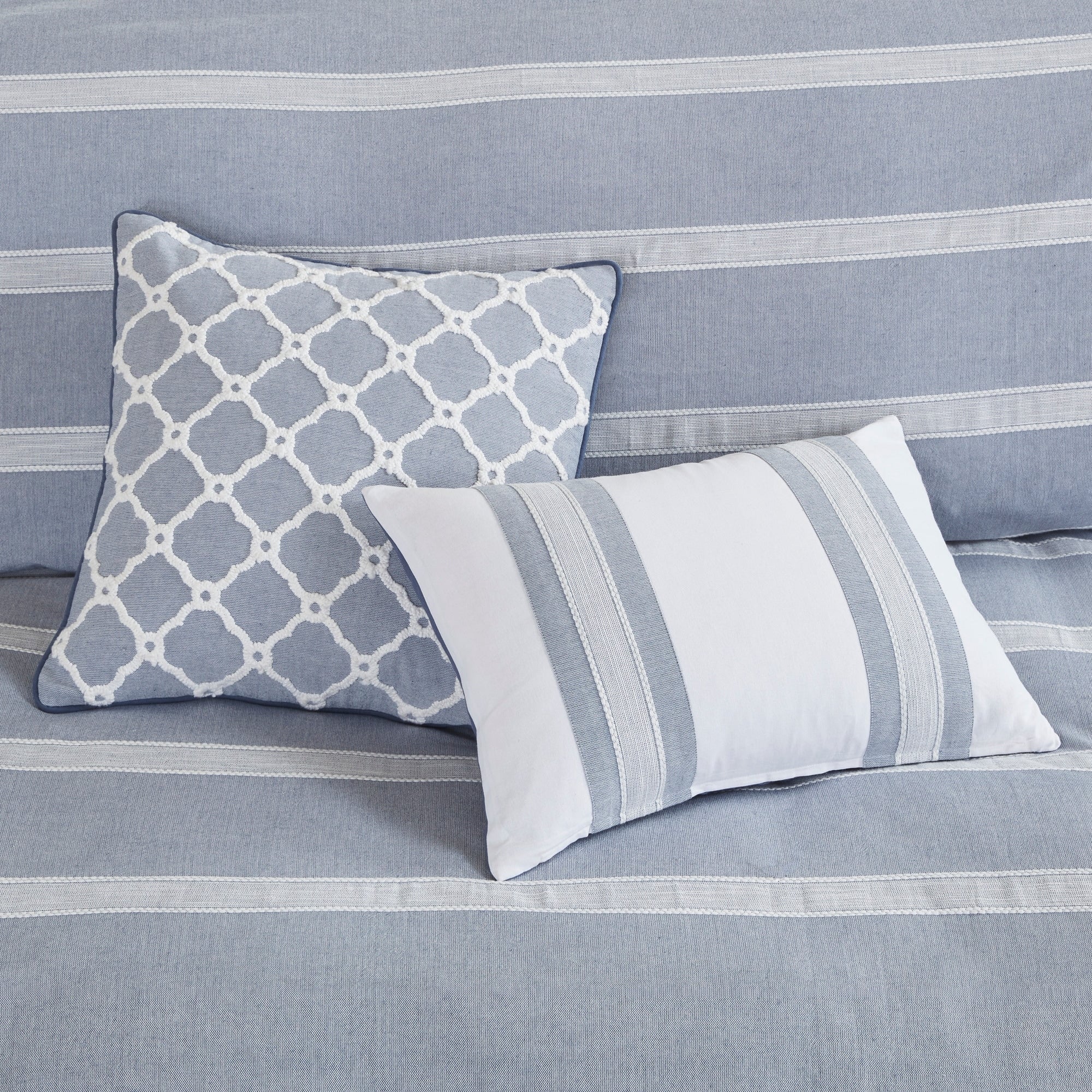 Parure de couette surdimensionnée en coton bleu noble par Madison Park Signature
