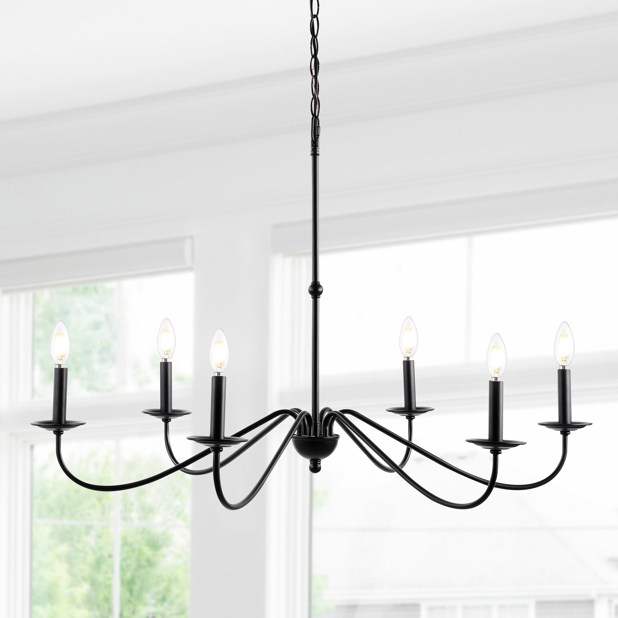 Lustre LED en fer à 6 lumières, 34,75 $, par JONATHAN Y