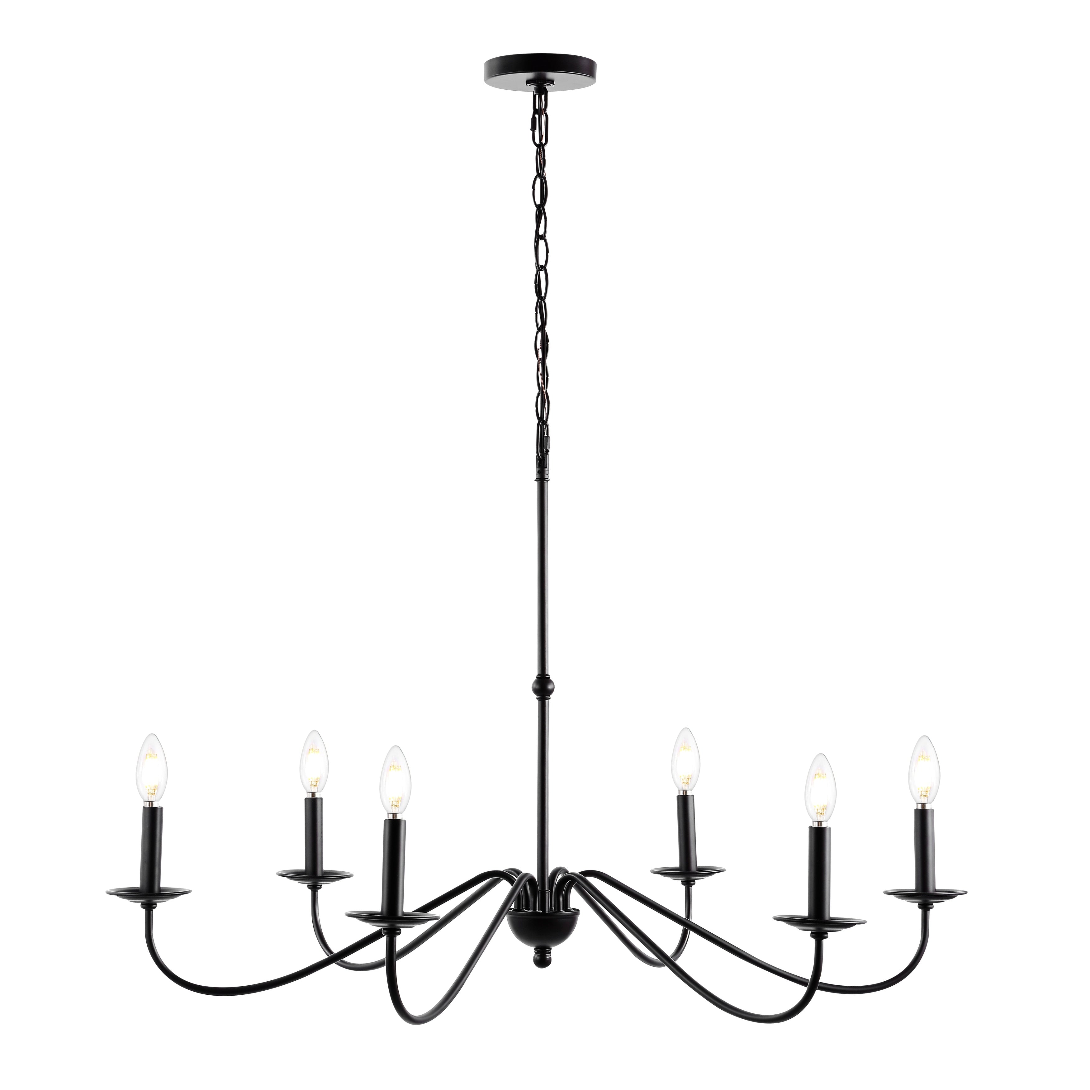 Lustre LED en fer à 6 lumières, 34,75 $, par JONATHAN Y
