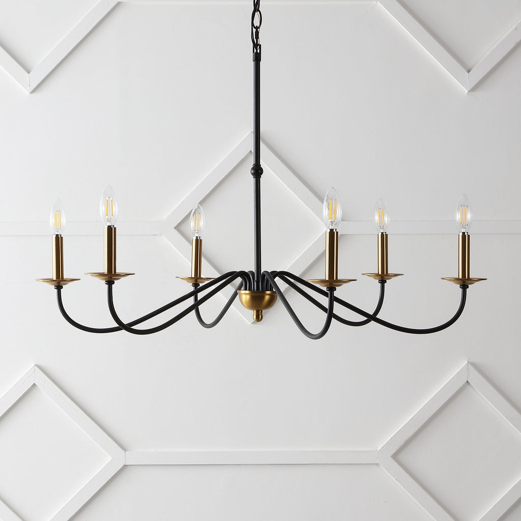 Lustre LED en fer à 6 lumières, 34,75 $, par JONATHAN Y
