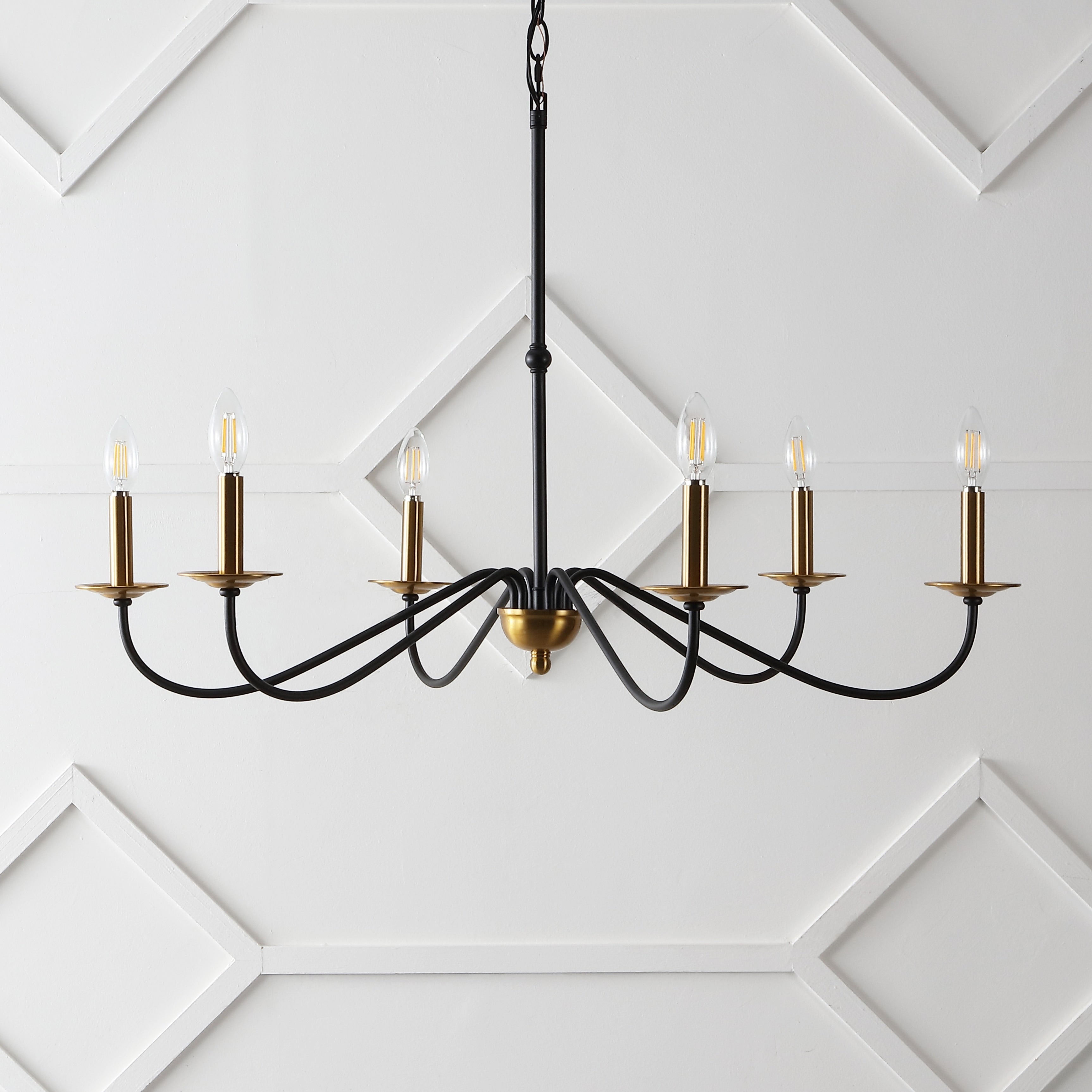 Lustre LED en fer à 6 lumières, 34,75 $, par JONATHAN Y