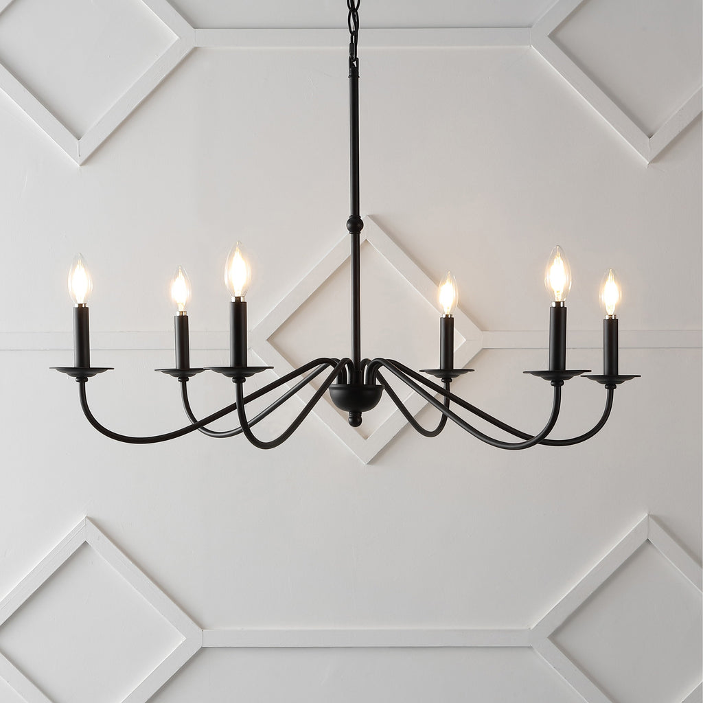 Lustre LED en fer à 6 lumières, 34,75 $, par JONATHAN Y