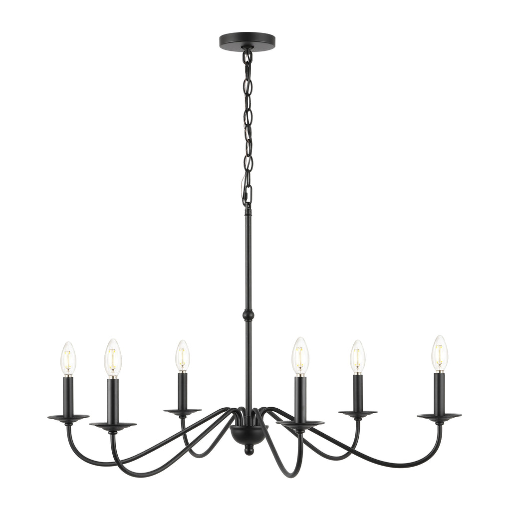 Lustre LED en fer à 6 lumières, 34,75 $, par JONATHAN Y