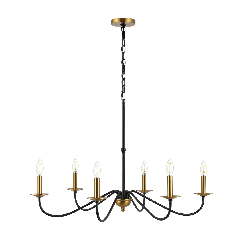 Lustre LED en fer à 6 lumières, 34,75 $, par JONATHAN Y