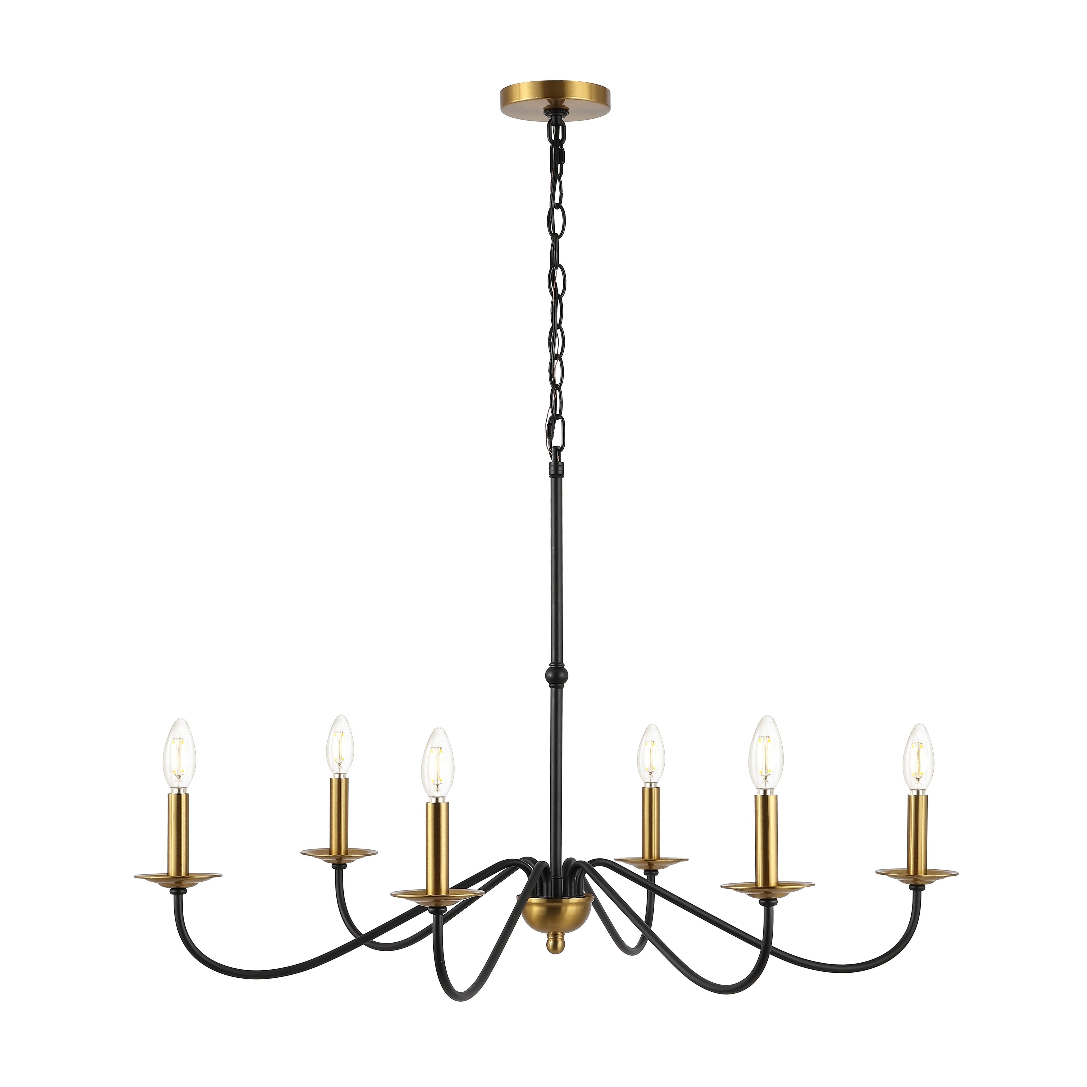 Lustre LED en fer à 6 lumières, 34,75 $, par JONATHAN Y