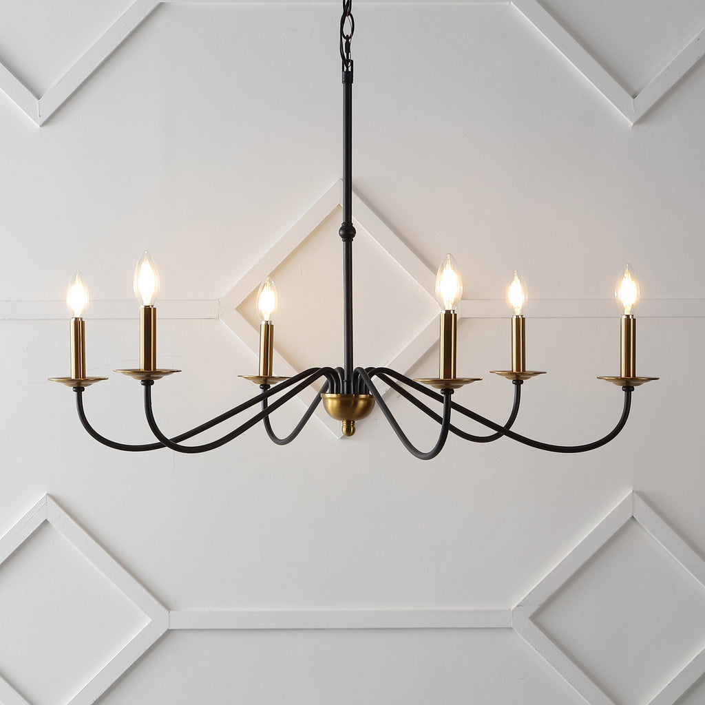 Lustre LED en fer à 6 lumières, 34,75 $, par JONATHAN Y