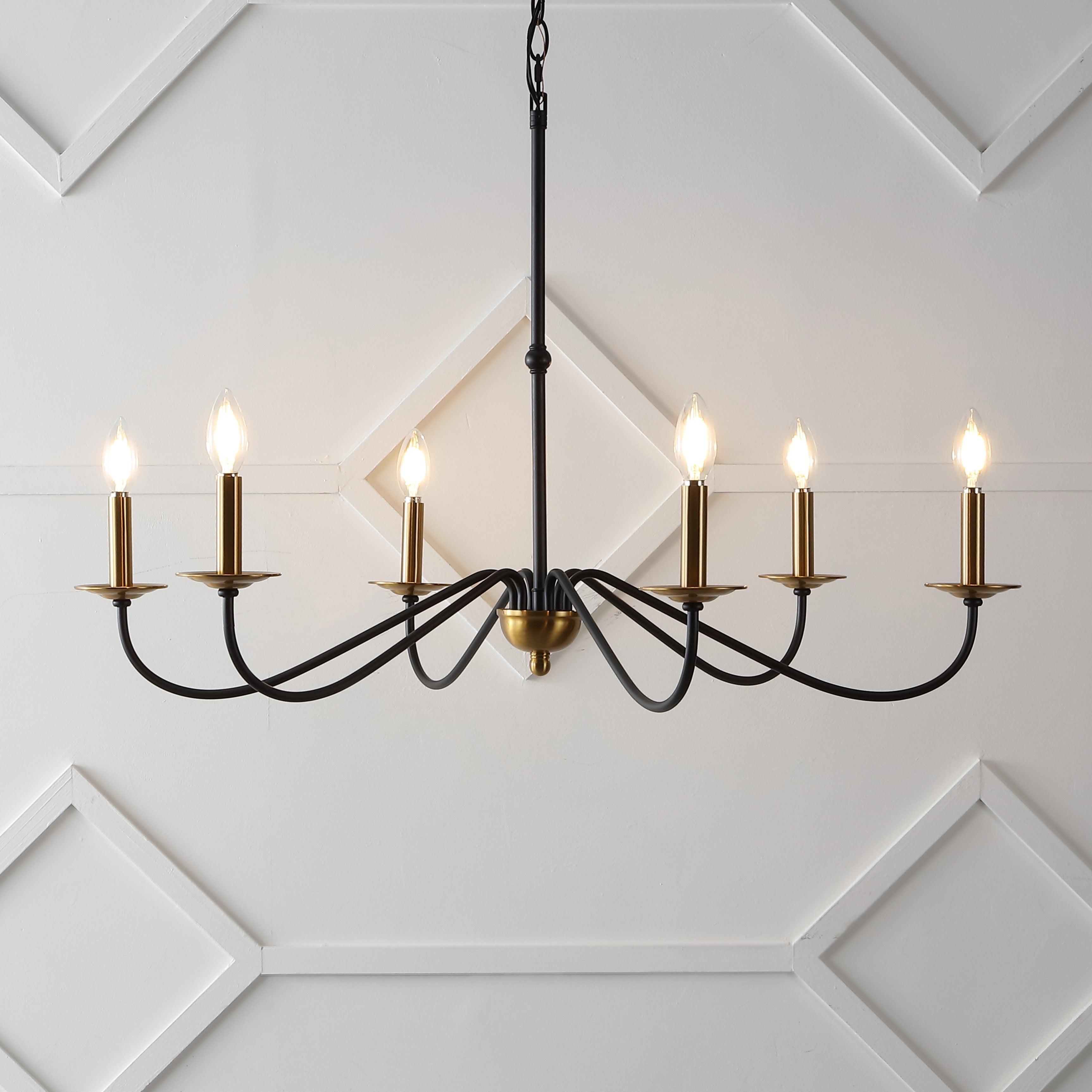 Lustre LED en fer à 6 lumières, 34,75 $, par JONATHAN Y