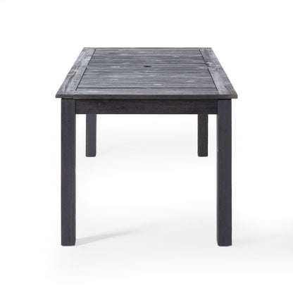 Ensemble de salle à manger extensible Nora Outdoor 7 pièces en bois d'acacia et osier par Christopher Knight Home