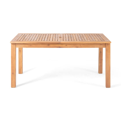Ensemble de salle à manger extensible Nora Outdoor 7 pièces en bois d'acacia et osier par Christopher Knight Home