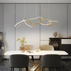 Plafonnier LED de luxe en acier inoxydable, style nordique, pour salle à manger