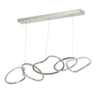 Plafonnier LED de luxe en acier inoxydable, style nordique, pour salle à manger