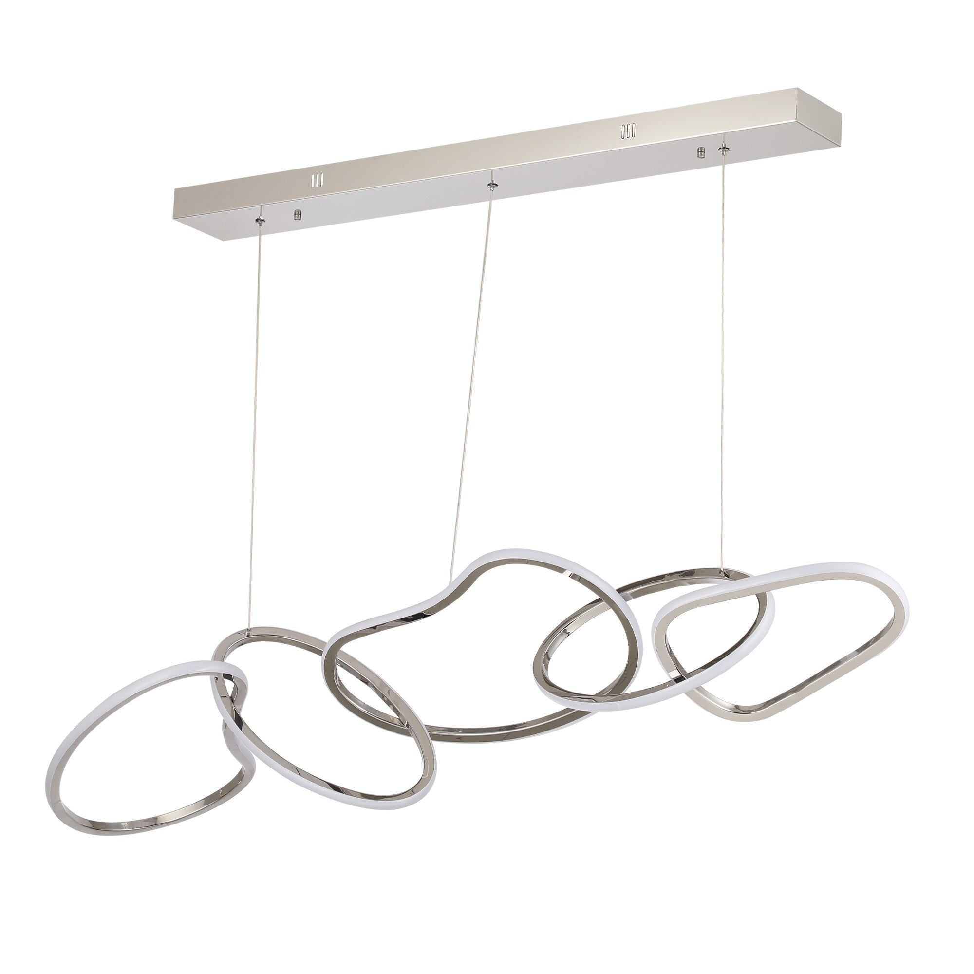 Plafonnier LED de luxe en acier inoxydable, style nordique, pour salle à manger